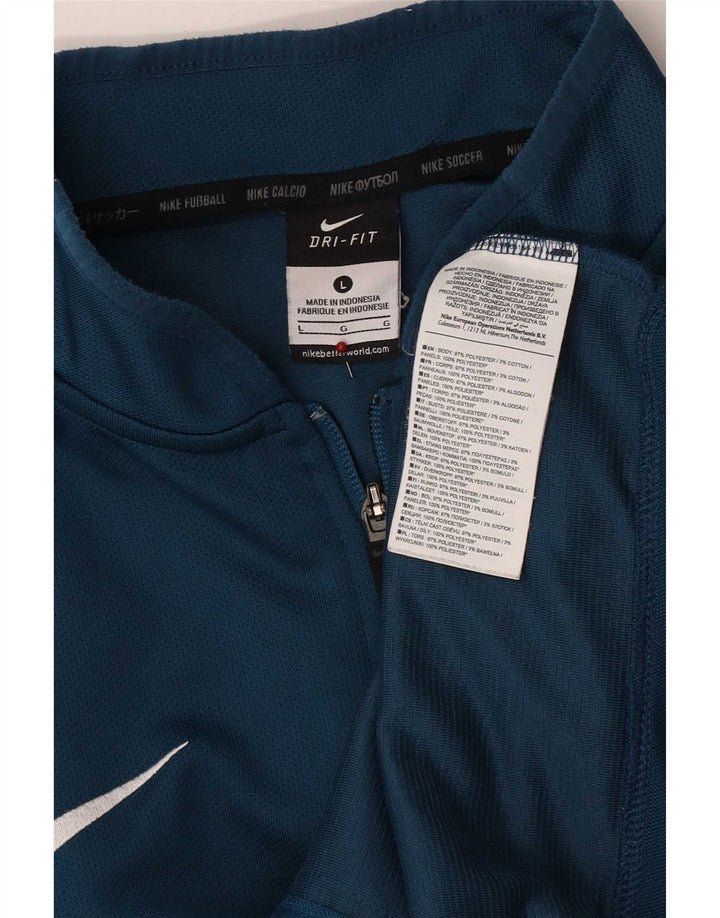 Ανδρική φόρμα Nike Dri Fit Μπουφάν με μεγάλο μπλε χρώμα πολυεστέρα
