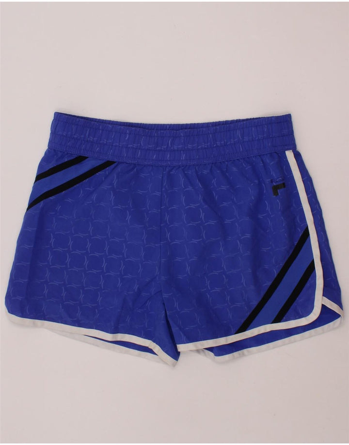 FILA Girls Sports Short 10-11 Years Medium Blue Geometric Polyester