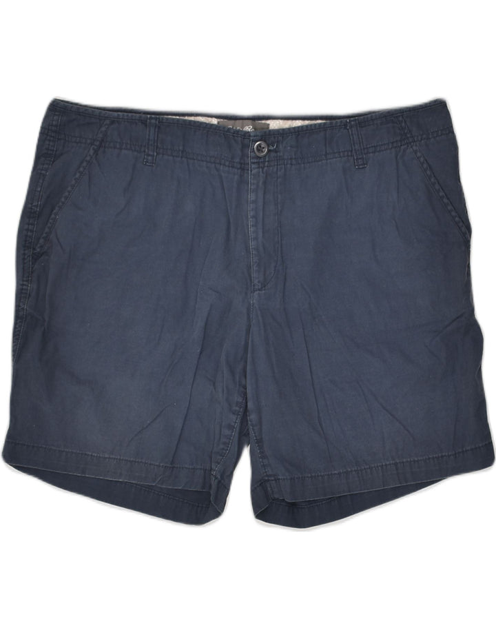 EDDIE BAUER Womens Chino Shorts US 16 2XL W38  Navy Blue Cotton | Vintage Eddie Bauer | Thrift | Second-Hand Eddie Bauer | Used Clothing | Messina Hembry 