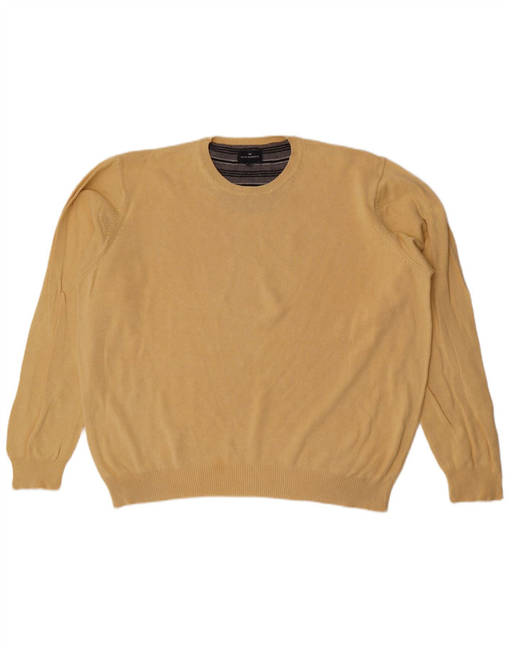 Ανδρικό πουλόβερ Marks & Spencer Blue Harbour Crew Neck Jumper XL Κίτρινο