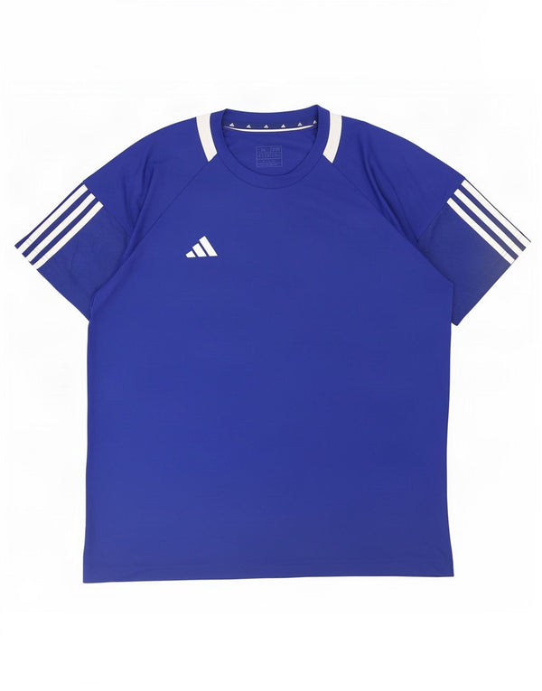 Adidas Mens Aeroready Regular Fit XL Blue Colourblock Polyester