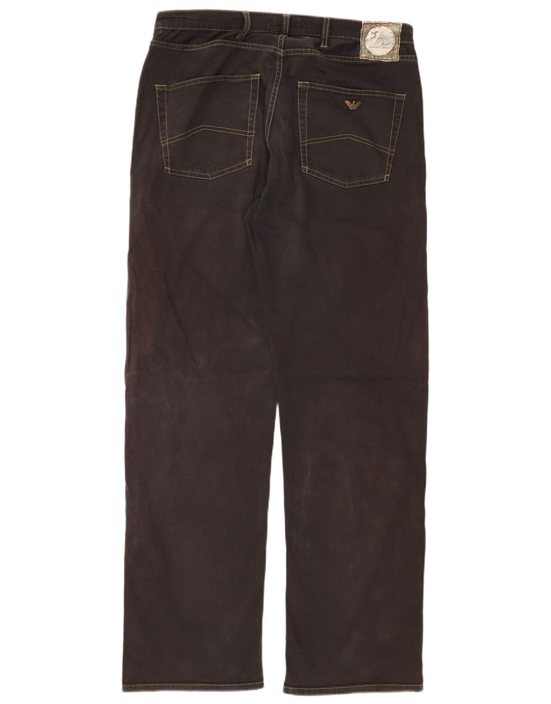 ARMANI Ανδρικό τζιν ίσιο W36 L34 Μαύρο