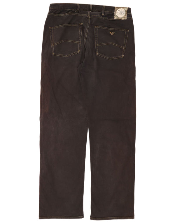 ARMANI Ανδρικό τζιν ίσιο W36 L34 Μαύρο