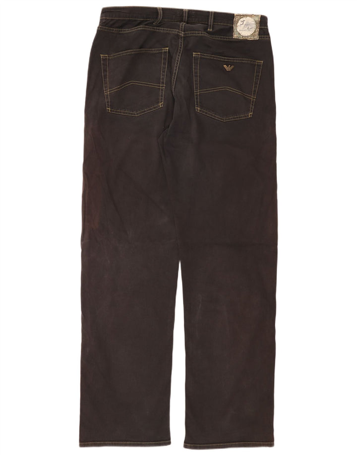 ARMANI Ανδρικό τζιν ίσιο W36 L34 Μαύρο