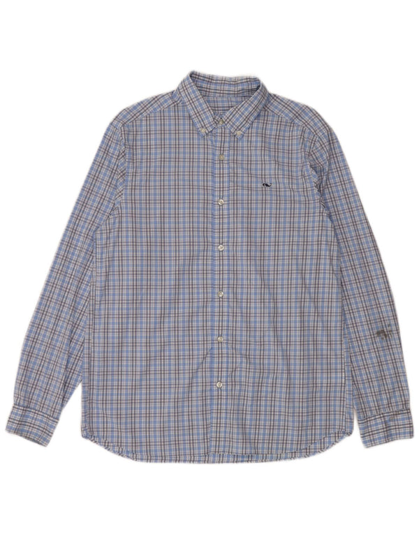 Vineyard Vines Ανδρικό πουκάμισο Classic Fit Medium Blue Check Nylon