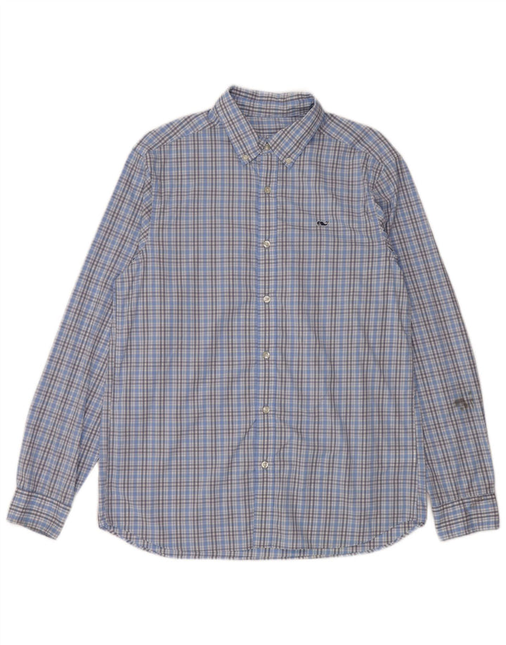 Vineyard Vines Ανδρικό πουκάμισο Classic Fit Medium Blue Check Nylon