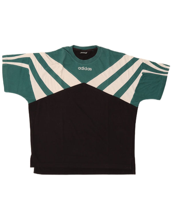 Ανδρικό γραφικό μπλουζάκι Adidas Top UK 42/44 Μεγάλο πράσινο πολυεστέρας