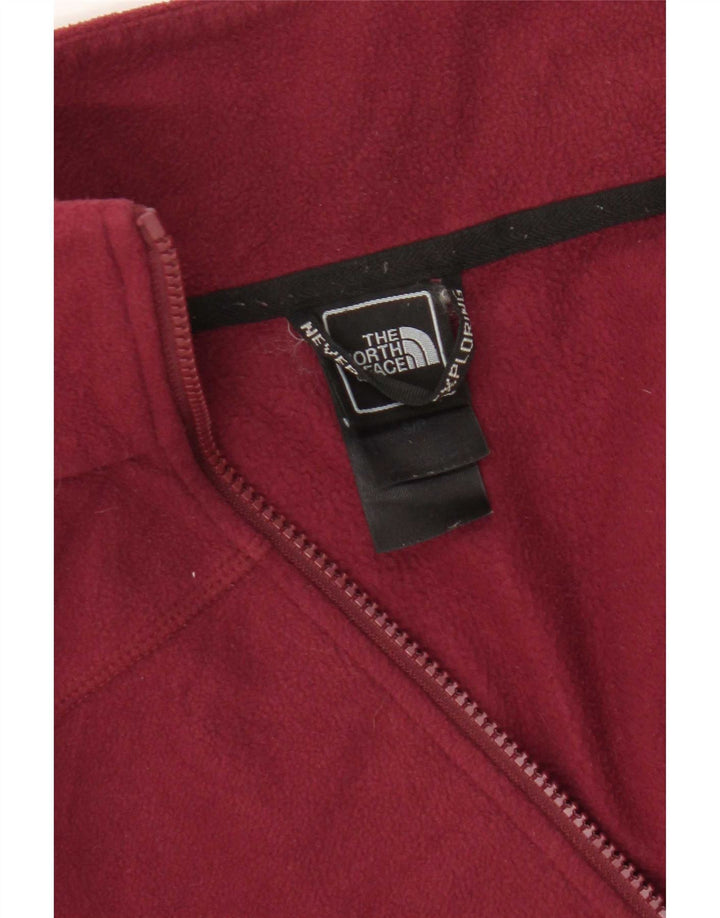 The North Face Γυναικείο Fleece Jacket UK 10 Small Burgundy Polyester