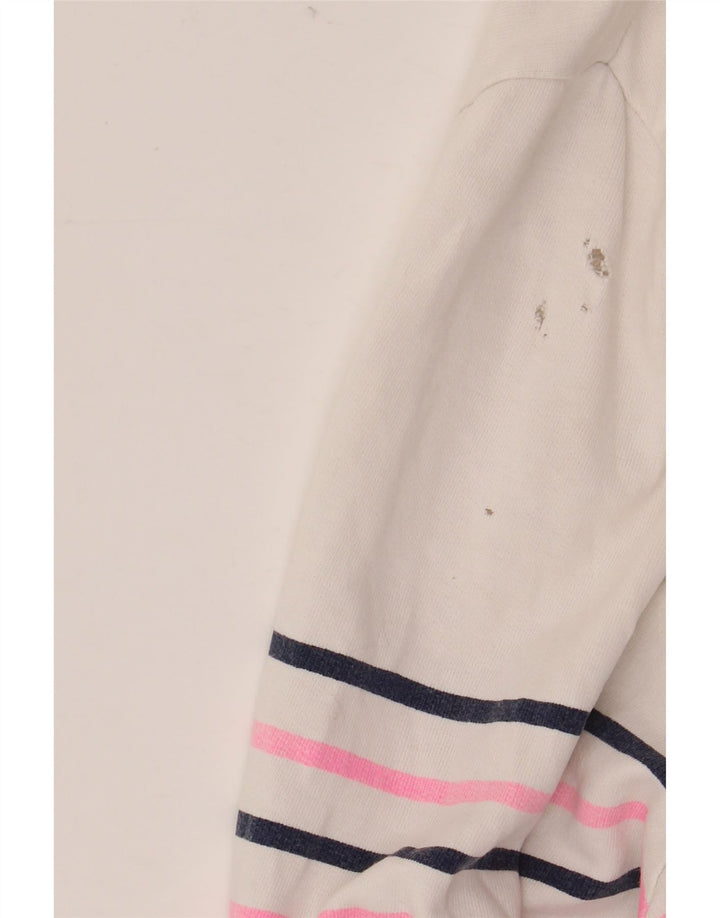 JOULES Γυναικεία φούτερ με λαιμόκοψη Jumper UK 20 2XL Λευκό ριγέ