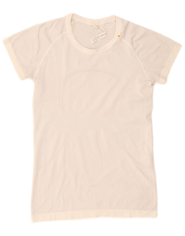 Lululemon Γυναικείο T-Shirt Top US 10 Large White Nylon