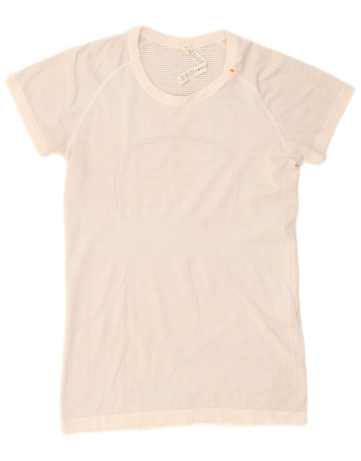 Lululemon Γυναικείο T-Shirt Top US 10 Large White Nylon