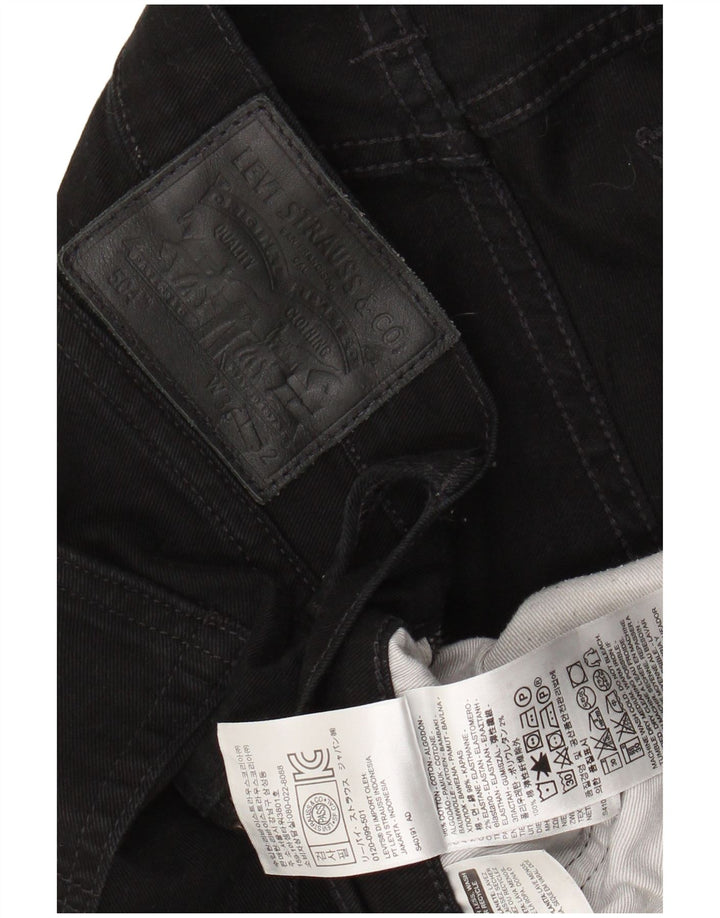 LEVI'S Ανδρικό τζιν 504 ίσιο W36 L32 Μαύρο βαμβακερό