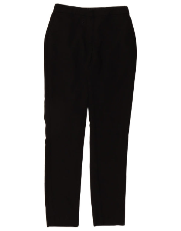 Zara Γυναικείο Slim Chino Παντελόνι XS W24 L28 Βαμβακερό μαύρο με στίγματα