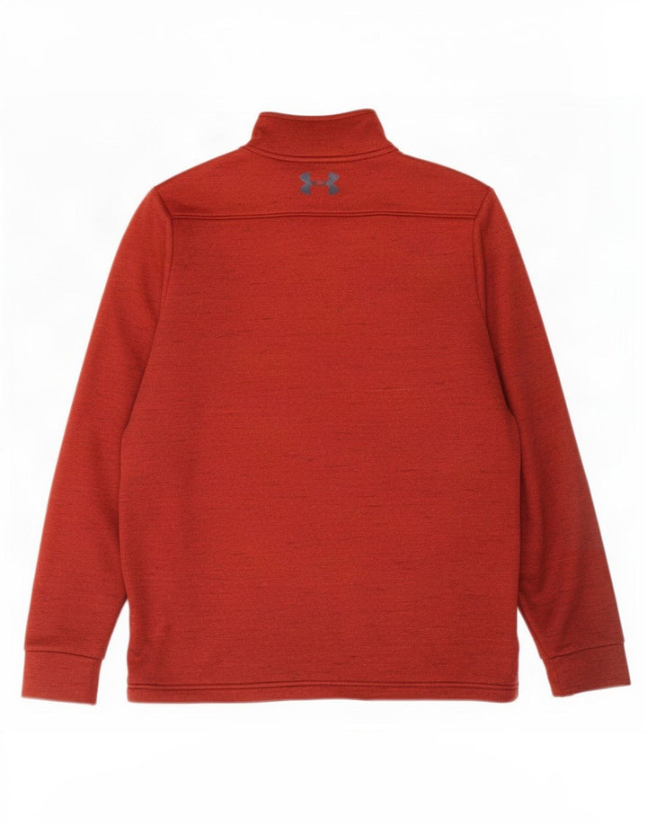 Under Armour Ανδρικό Φούτερ με φερμουάρ με λαιμόκοψη, μικρό καφέ χρώματος