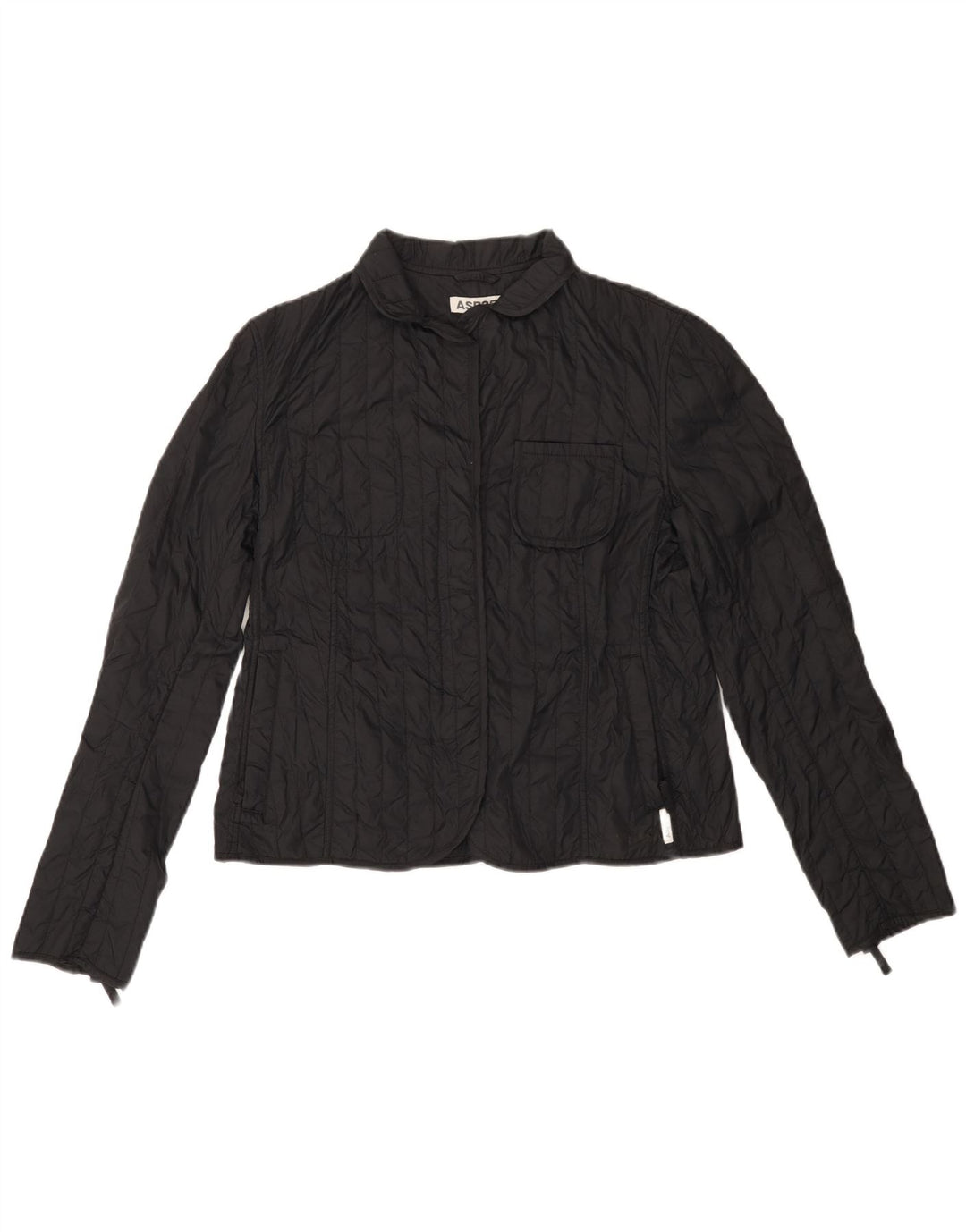 ASPESI Γυναικείο μπουφάν με επένδυση UK 18 XL Μαύρο Πολυαμίδιο