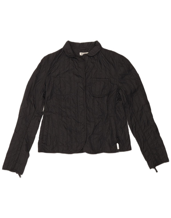 ASPESI Γυναικείο μπουφάν με επένδυση UK 18 XL Μαύρο Πολυαμίδιο