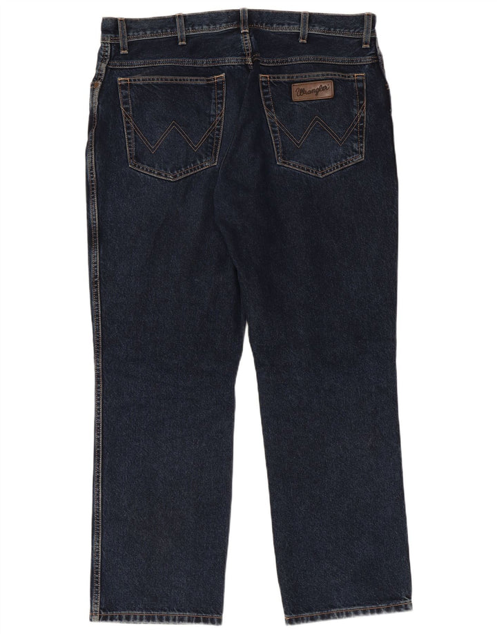 Ανδρικό τζιν WRANGLER ίσιο W38 L30 Navy Blue Cotton