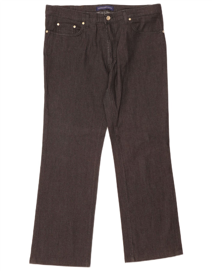 Trussardi Γυναικείο Τζιν μποτάκι W34 L29 Μαύρο βαμβακερό