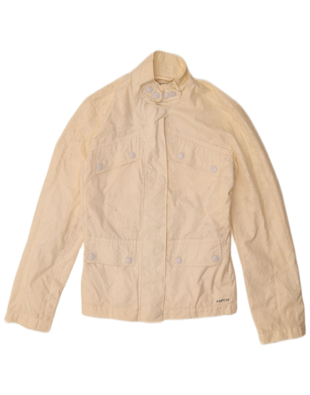 Vintage Γυναικείο Utility Jacket UK 6 XS Beige Nylon