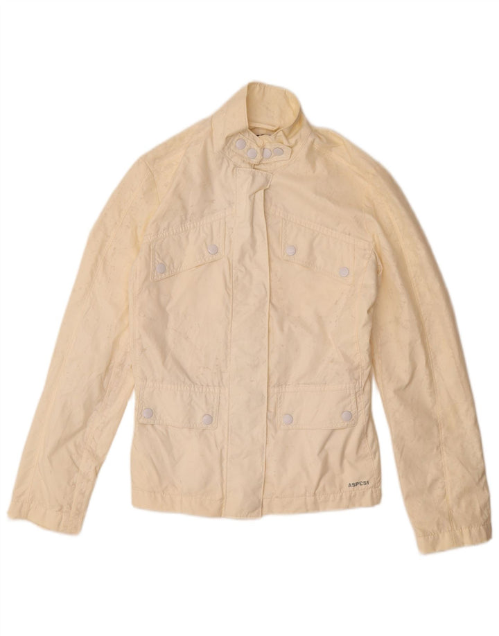 Vintage Γυναικείο Utility Jacket UK 6 XS Beige Nylon