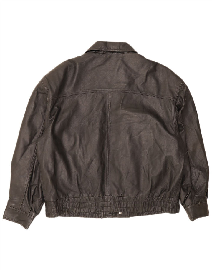 Vintage Ανδρικό Δερμάτινο Μπουφάν IT 50 Large Μαύρο Δερμάτινο
