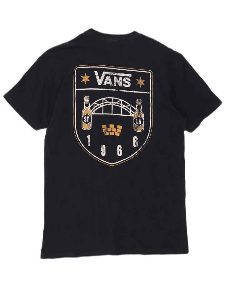 Ανδρικό γραφικό T-Shirt Vans Top Μεσαίο Navy Μπλε Βαμβακερό