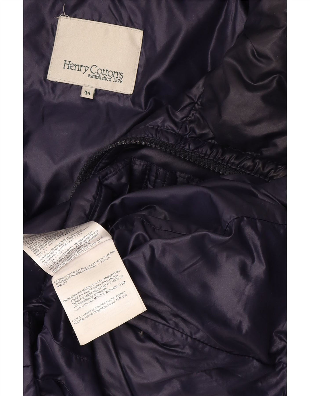 Henry Cottons γυναικείο μπουφάν με επένδυση IT 44 Medium Navy Blue Polyamide