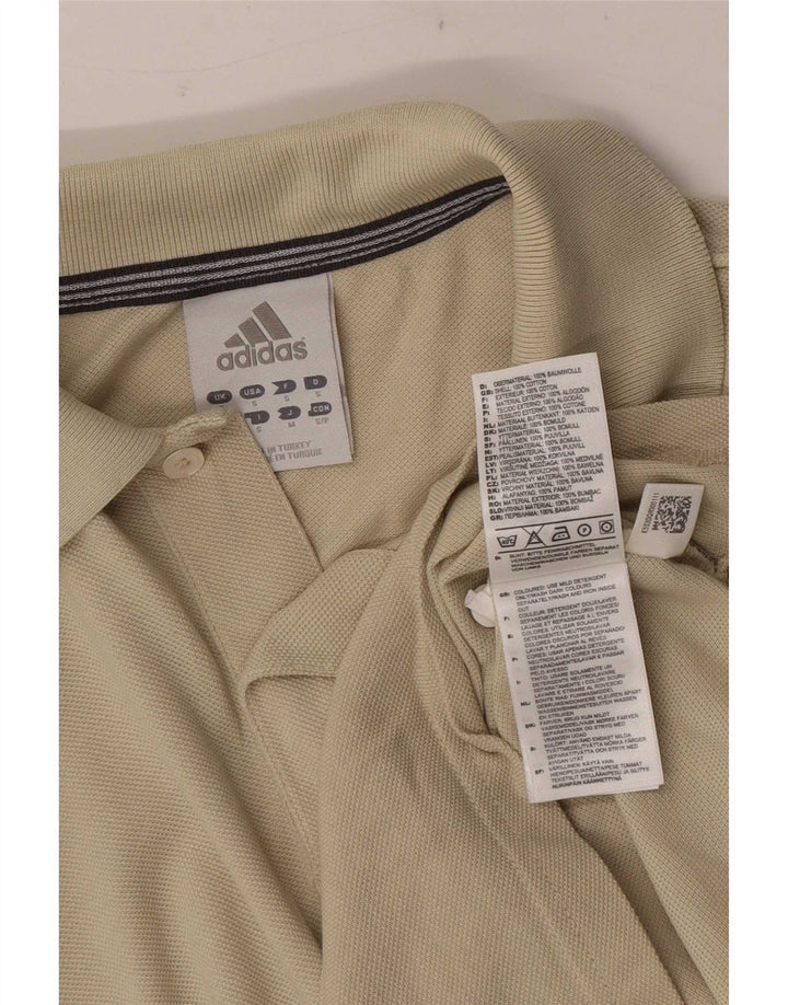 Ανδρικό μπλουζάκι Adidas Polo Μικρό μπεζ βαμβακερό