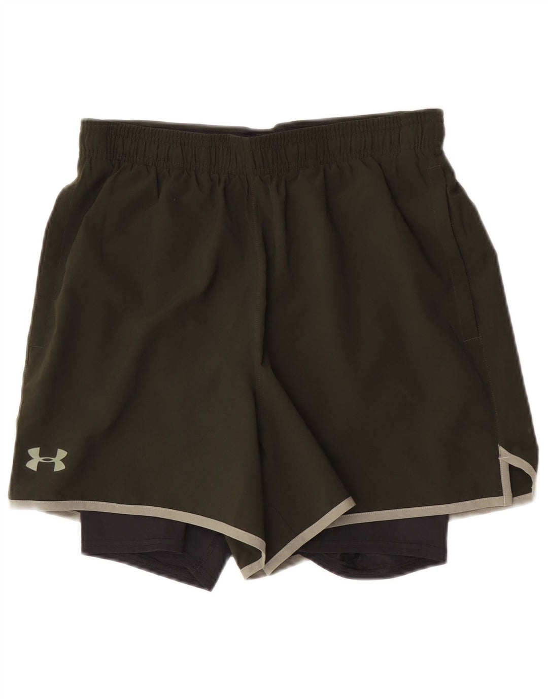 Ανδρικό αθλητικό σορτς μεσαίου χακί Under Armour Heat Gear