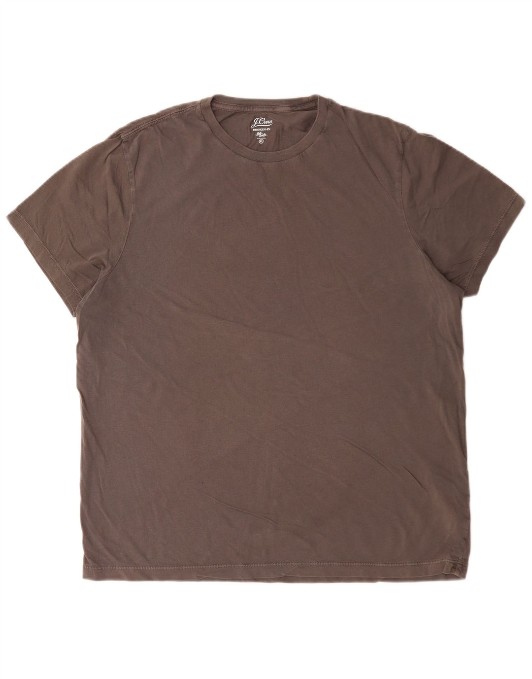 J. Crew Ανδρικό T-Shirt Top XL Καφέ Βαμβακερό