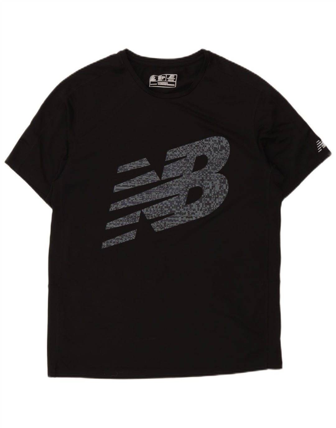 Ανδρικό γραφικό T-Shirt New Balance Top Medium Μαύρο