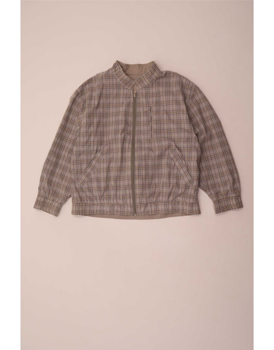 Vintage Ανδρικό αναστρέψιμο μπουφάν UK 40 Large Grey Polyester