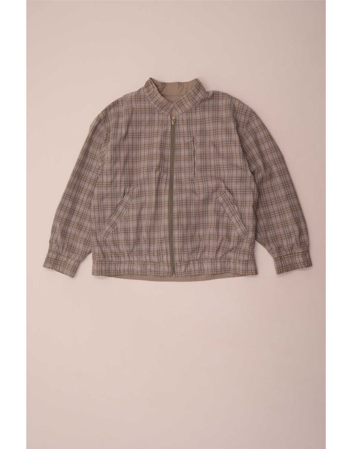 Vintage Ανδρικό αναστρέψιμο μπουφάν UK 40 Large Grey Polyester