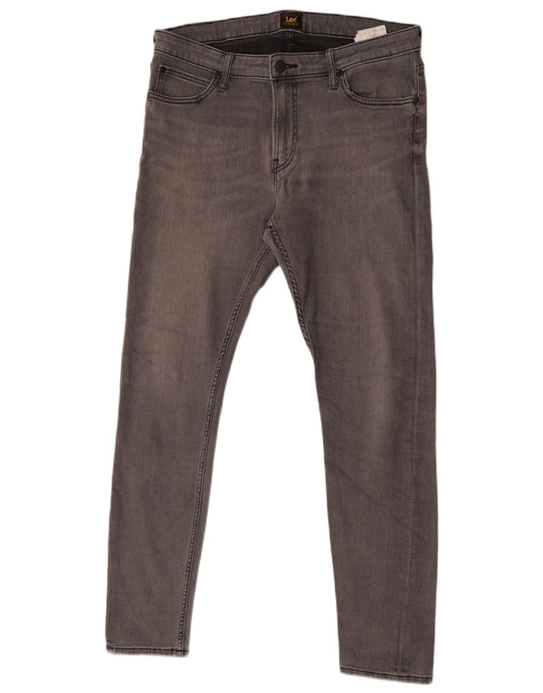 Lee Mens Malone Skinny Jeans W34 L32 Γκρι βαμβακερό
