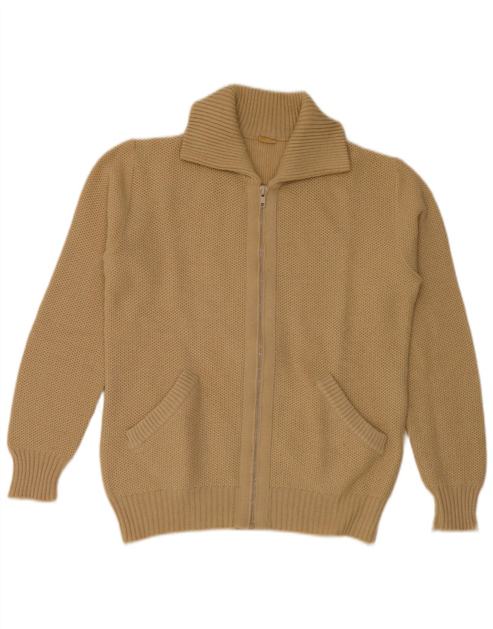 Ανδρικό πουλόβερ με ζακέτα Gordon Medium Beige Πολυεστέρας
