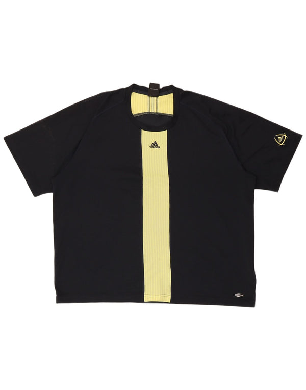 Ανδρικό T-Shirt Climacool ADIDAS Top 2XL μαύρο χρώμα πολυεστέρα