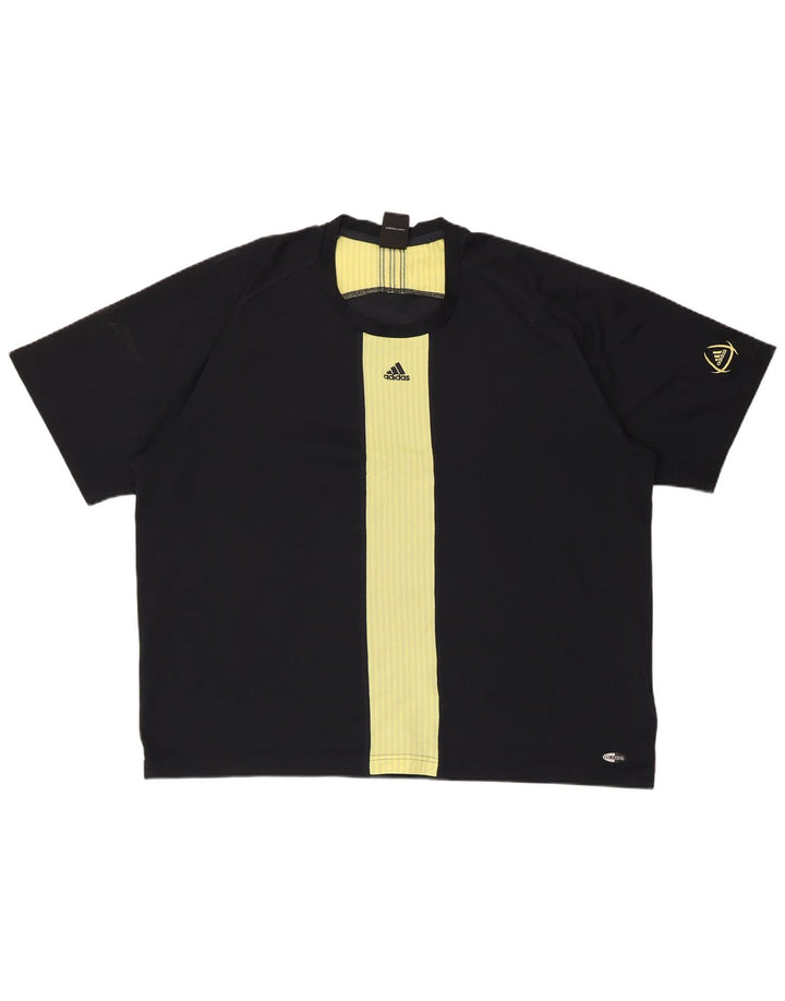 Ανδρικό T-Shirt Climacool ADIDAS Top 2XL μαύρο χρώμα πολυεστέρα