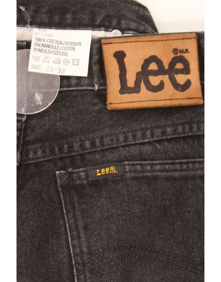 Lee Mens Tapered Jeans W33 L32 Μαύρο βαμβακερό