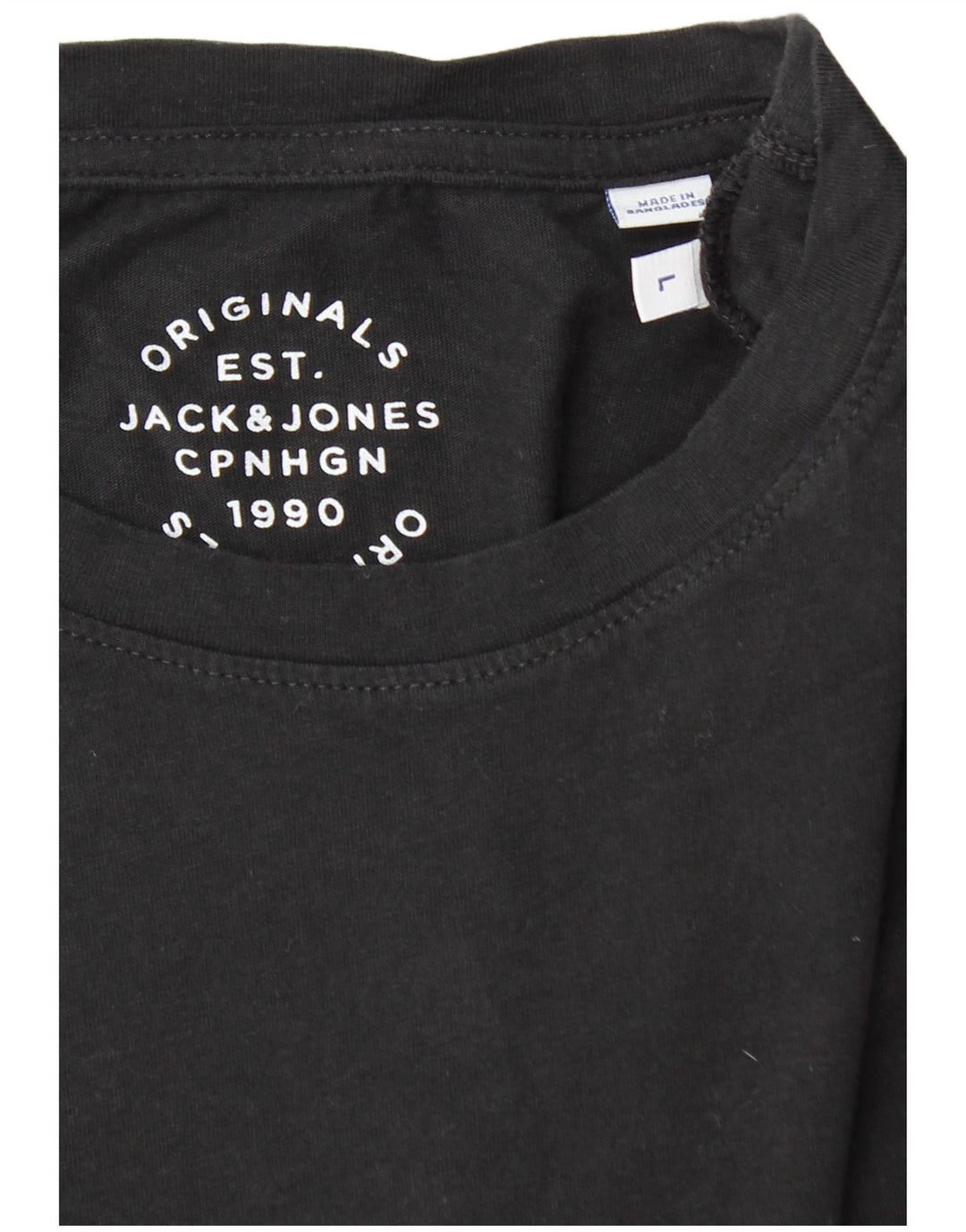 Jack & Jones Ανδρικό T-Shirt Top Large Black Colourblock