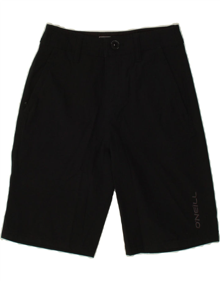 O'NEILL Boys Chino Shorts 11-12 Years W24  Black Polyester Vintage O'Neill and Second-Hand O'Neill from Messina Hembry 