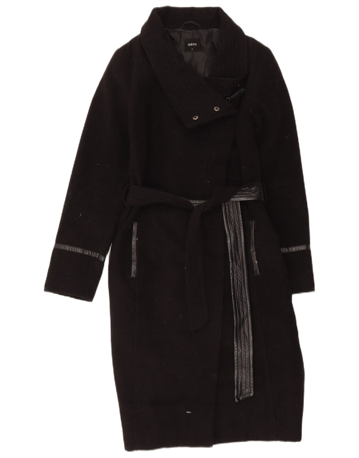 Γυναικείο παλτό Oasis UK 10 Small Black Polyester