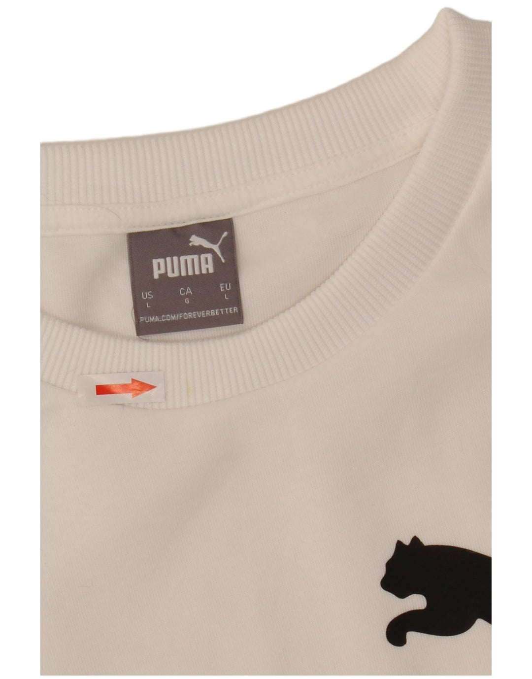 Ανδρικό γραφικό φούτερ Puma Jumper μεγάλο λευκό πολυεστέρα