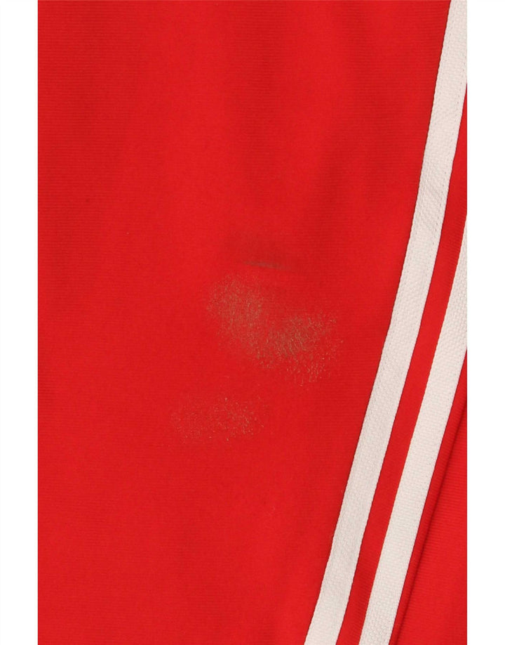 Adidas Boys Tracksuit Trousers Joggers 14-15 Years Red Polyester