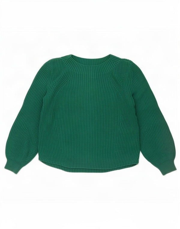 Γυναικείο πουλόβερ Gap Boat Neck Jumper UK 14 Μεσαίο πράσινο βαμβακερό
