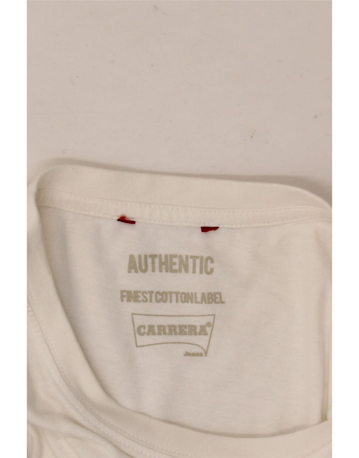 Ανδρικό γραφικό T-Shirt CARRERA Top Large Λευκό