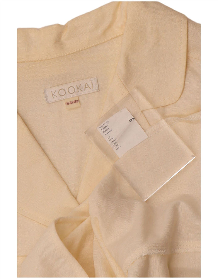 Kookai Girls 3 Button Blazer Jacket 11-12 Years Off White Lenn
