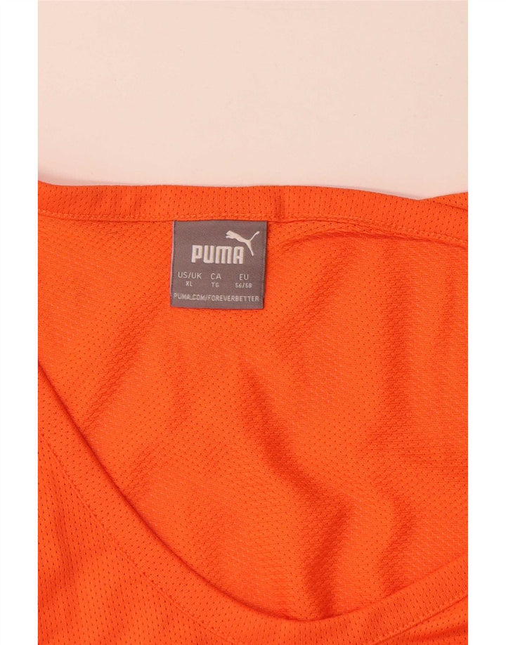 Ανδρικό γραφικό γιλέκο Puma πορτοκαλί πολυεστέρας XL