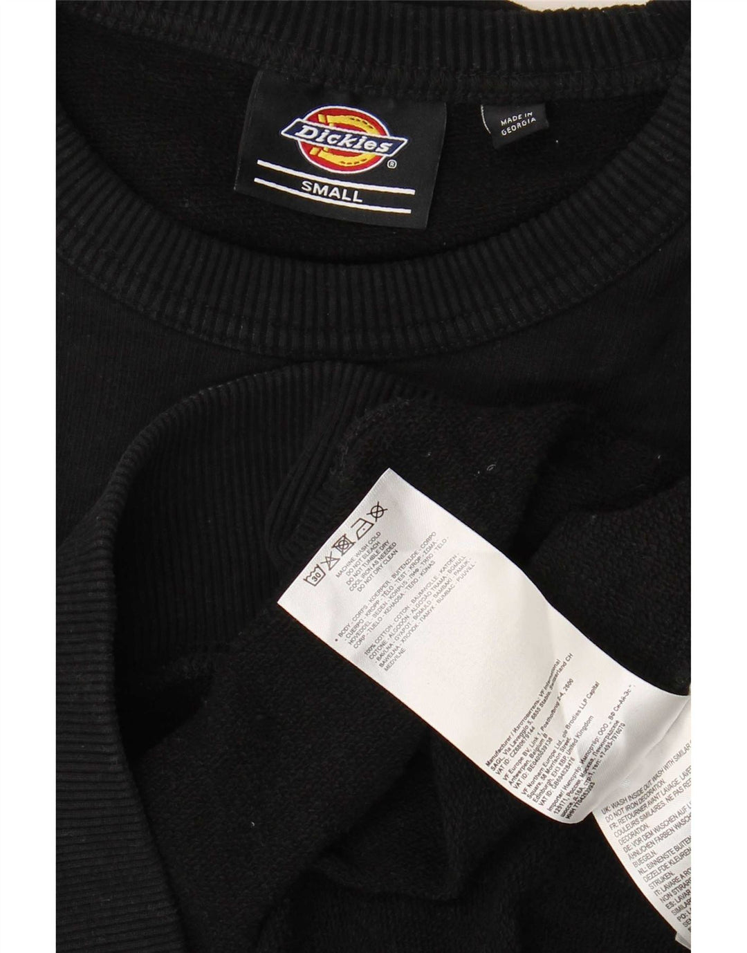 Ανδρικό γραφικό φούτερ Dickies Jumper Μικρό μαύρο βαμβακερό