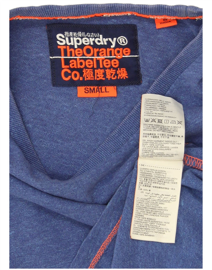 Ανδρικό μπλουζάκι Superdry Μπλουζάκι από βαμβακερό Small Blue Flecked