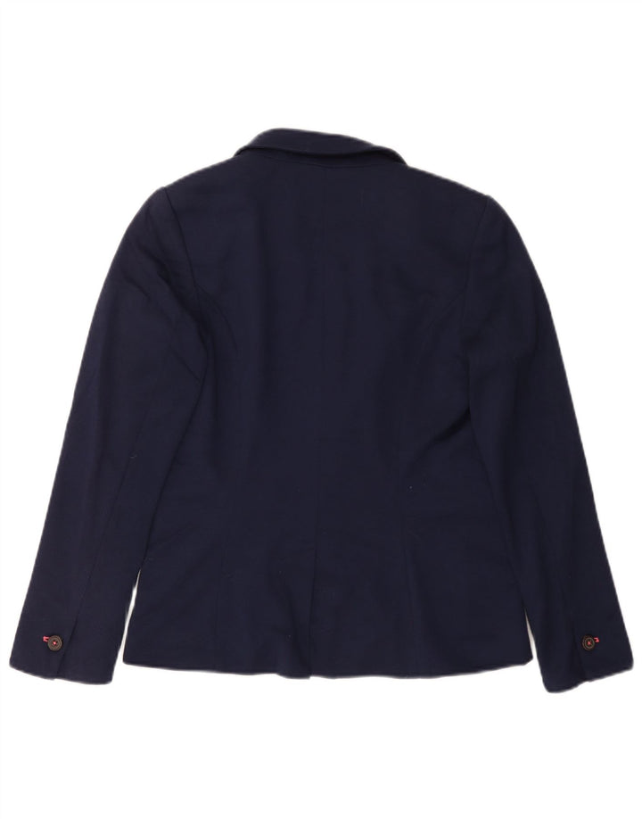 JOULES Γυναικείο σακάκι με 1 κουμπί UK 10 Μικρό Navy Blue βαμβακερό